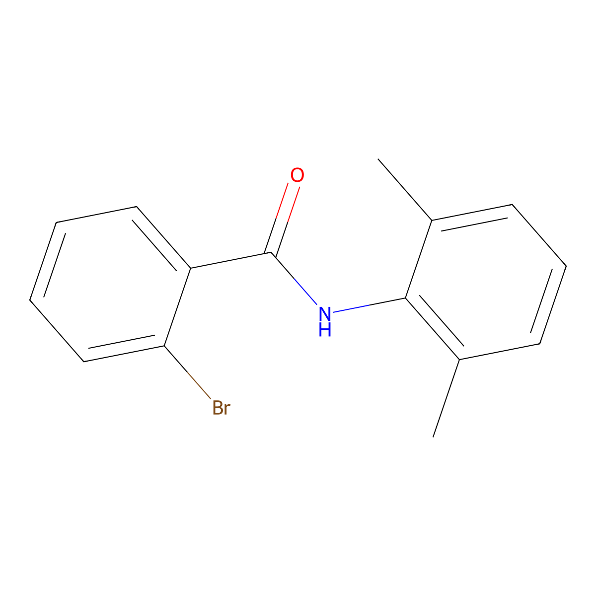 2-bromo-N-(2,6-dimethylphenyl)benzamide molecular structure, CAS 195383-89-2