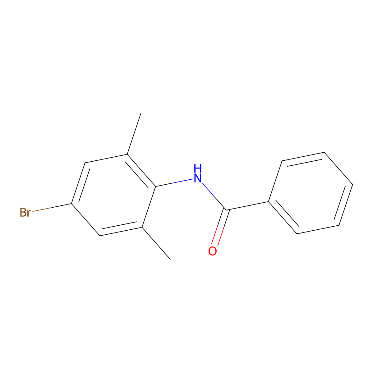 N-(4-bromo-2,6-dimethylphenyl)benzamide molecular structure, CAS 195383-91-6