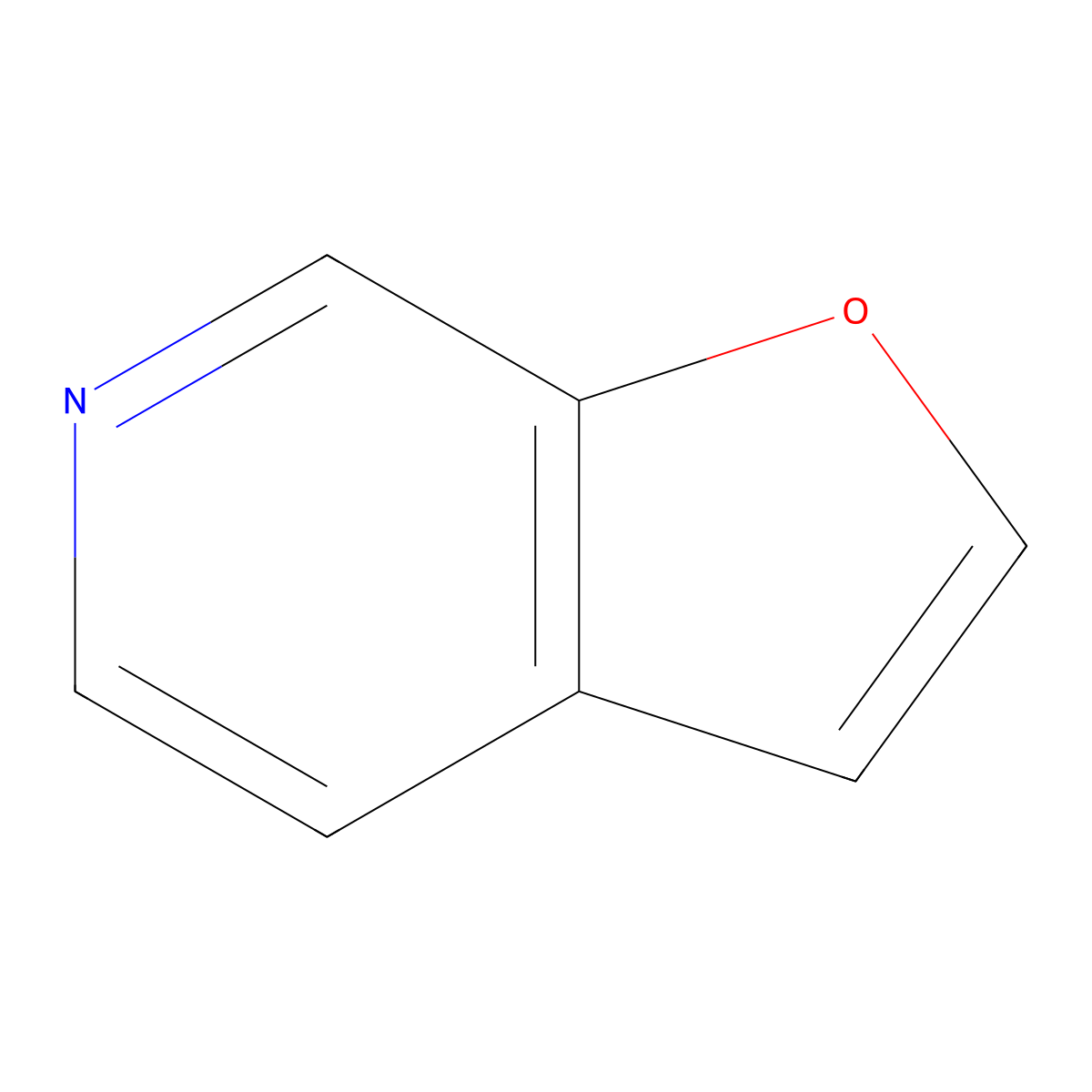 Furo[2,3-c]pyridine molecular structure, CAS 19539-50-5