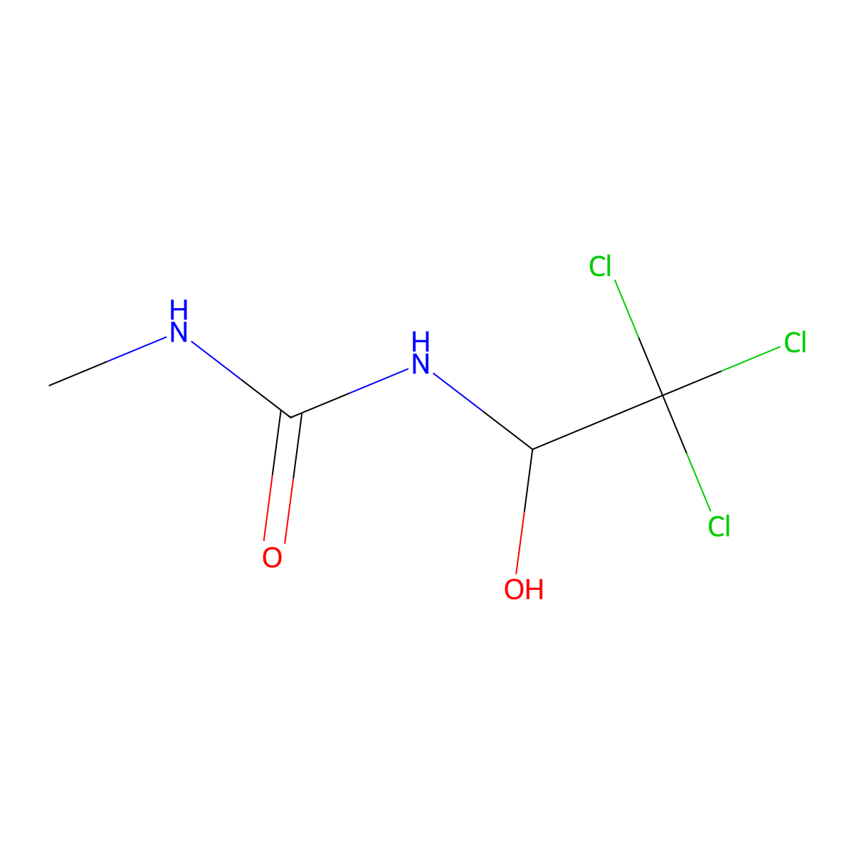 Mecloralurea molecular structure, CAS 1954-79-6