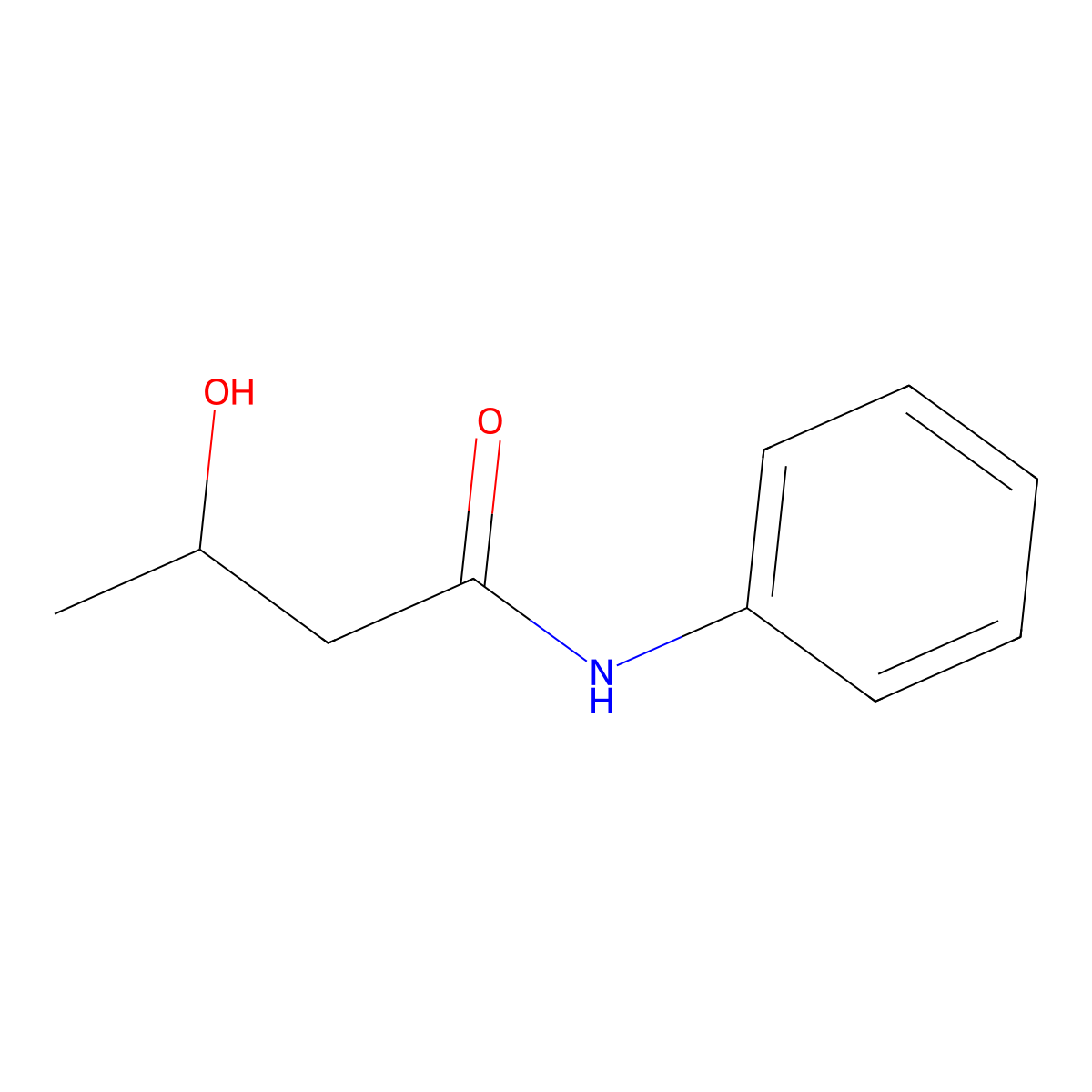 3-Hydroxy-N-phenylbutanamide molecular structure, CAS 1954-91-2