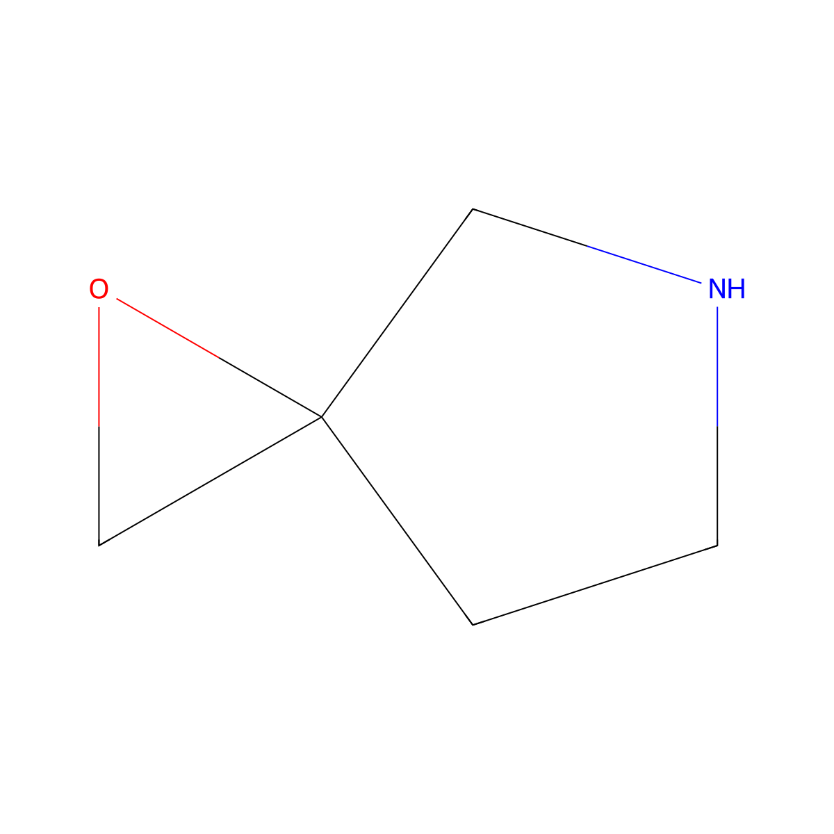 1-Oxa-5-azaspiro[2.4]heptane molecular structure, CAS 19540-14-8