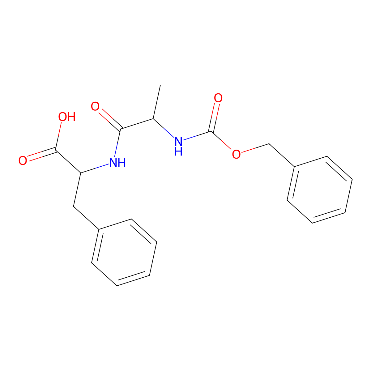 Z-D-Ala-Phe-OH molecular structure, CAS 19542-44-0