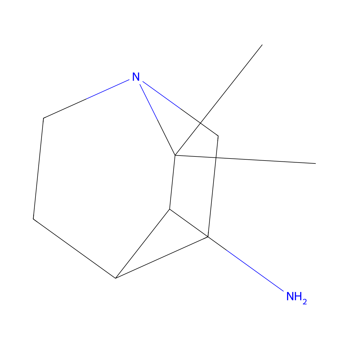 (3R)-2,2-dimethyl-1-azabicyclo[2.2.2]octan-3-amine molecular structure, CAS 1954361-05-7
