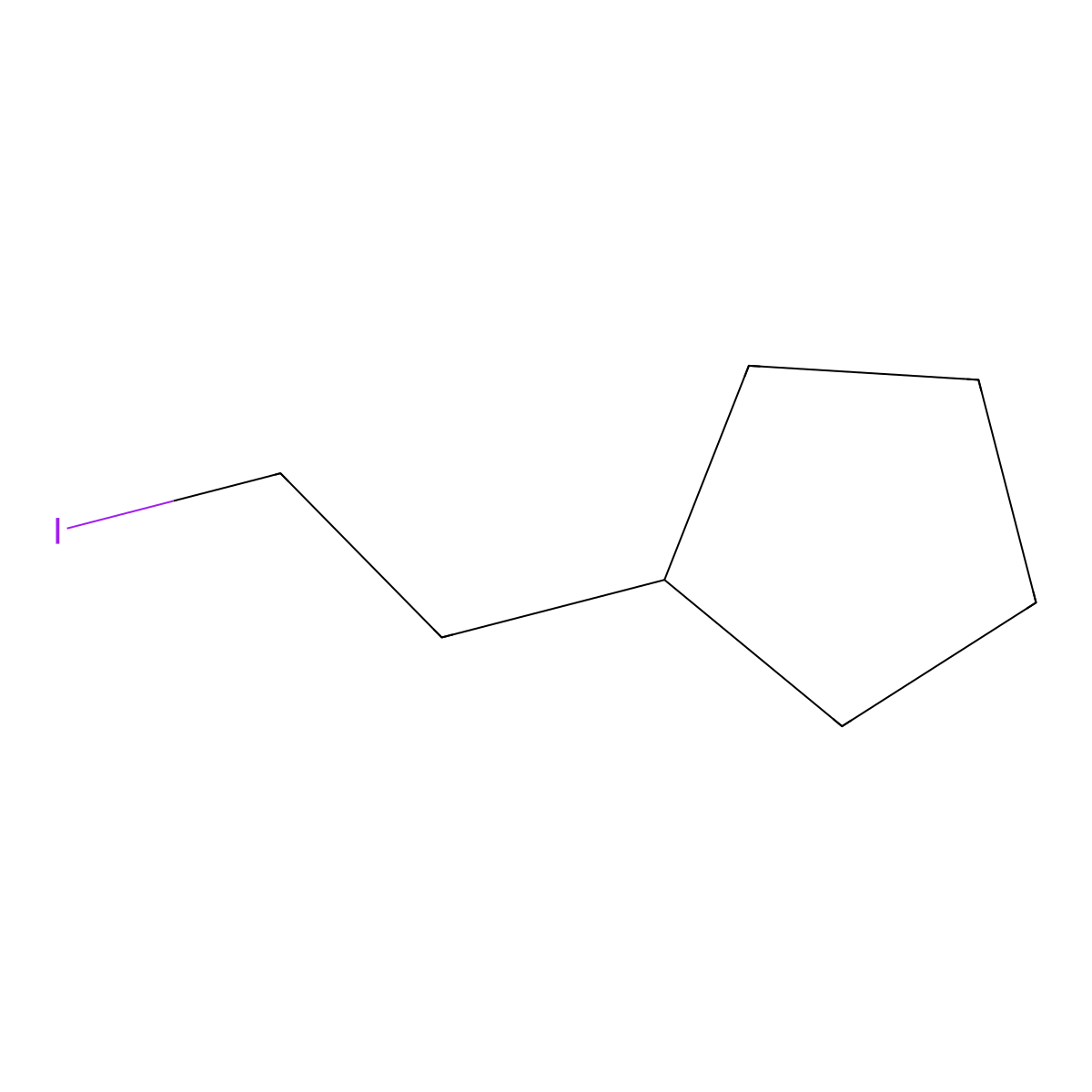 (2-Iodoethyl)cyclopentane molecular structure, CAS 195442-17-2