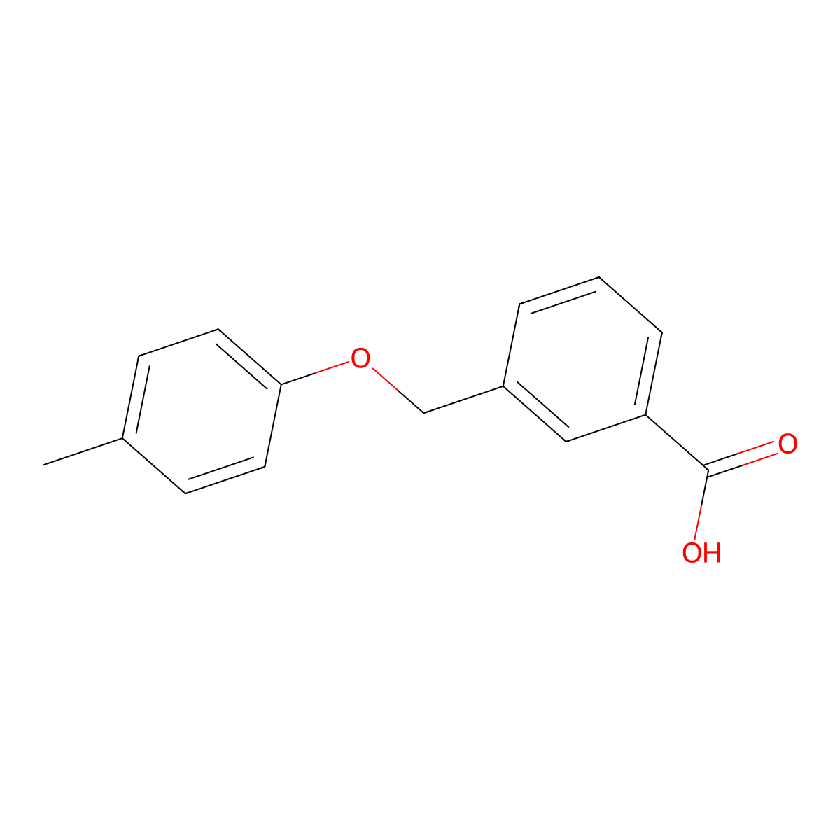 3-[(4-Methylphenoxy)methyl]benzoic acid molecular structure, CAS 195447-86-0