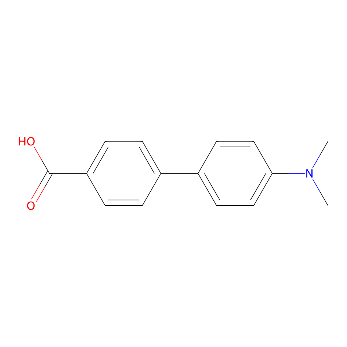 4'-(Dimethylamino)[1,1'-biphenyl]-4-carboxylic acid molecular structure, CAS 195457-75-1