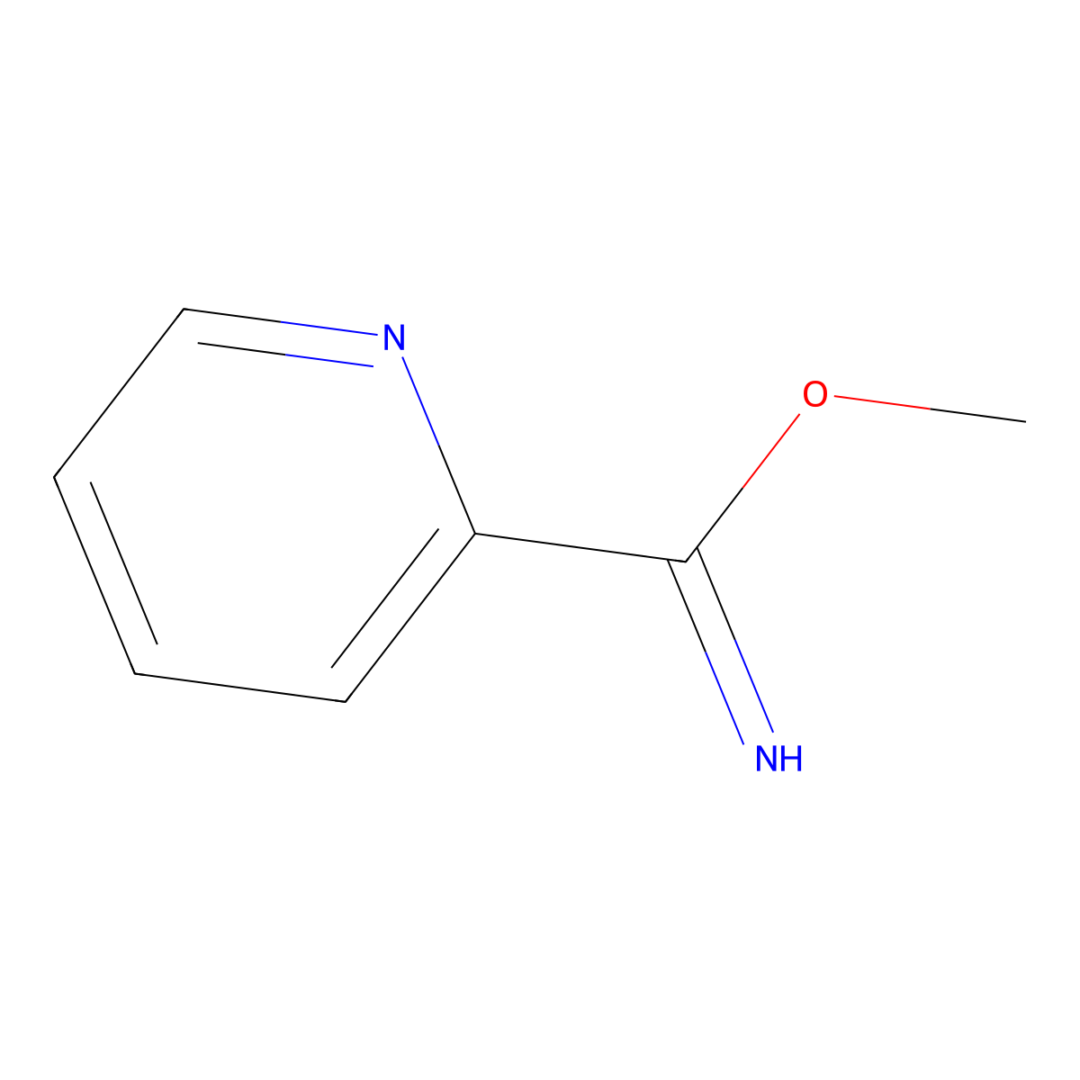 Methyl Picolinimidate molecular structure, CAS 19547-38-7