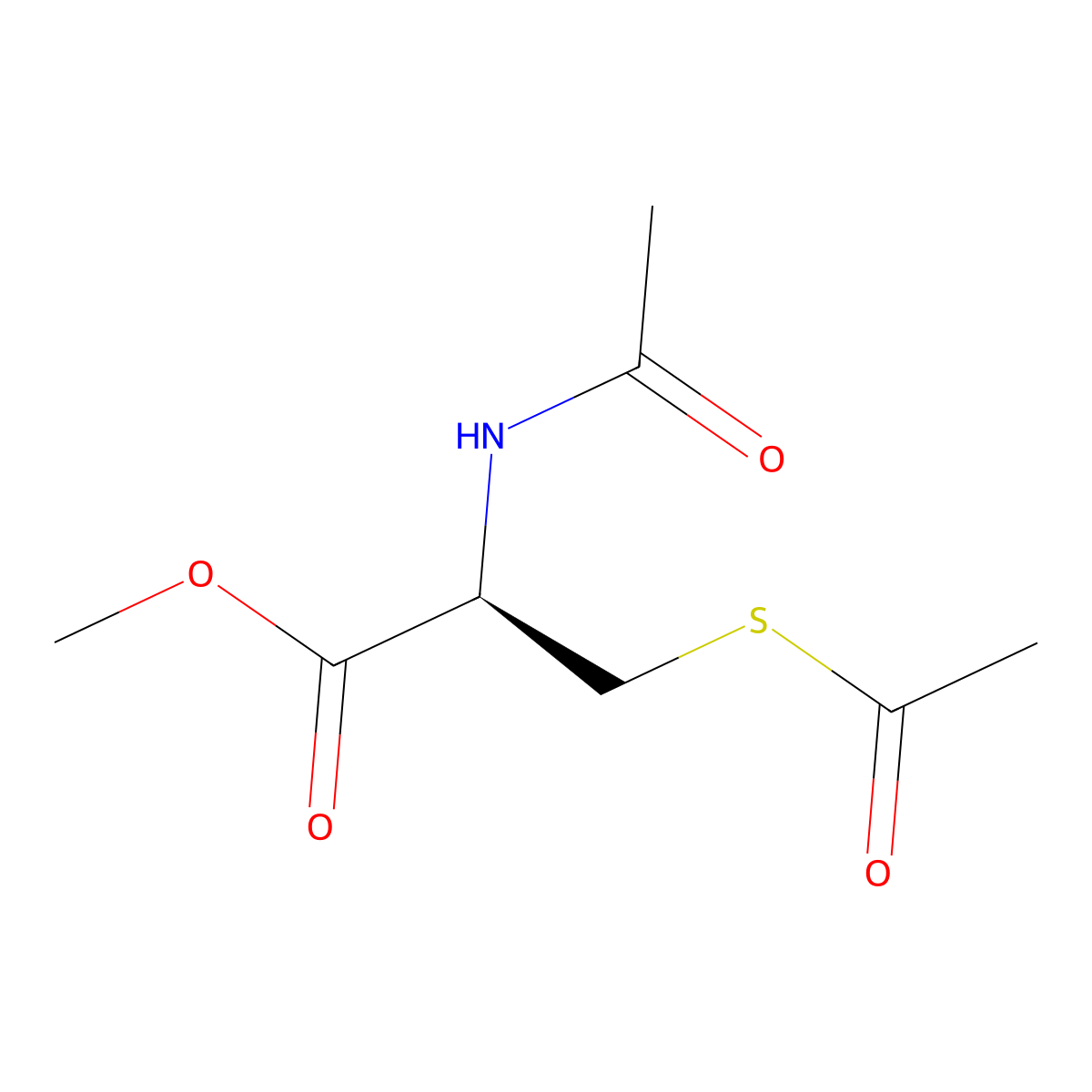 N,S-Diacetyl-L-cysteine methyl ester molecular structure, CAS 19547-88-7