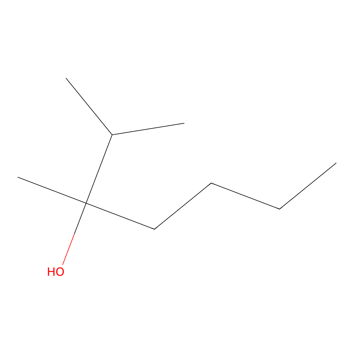 2,3-Dimethyl-3-heptanol molecular structure, CAS 19549-71-4