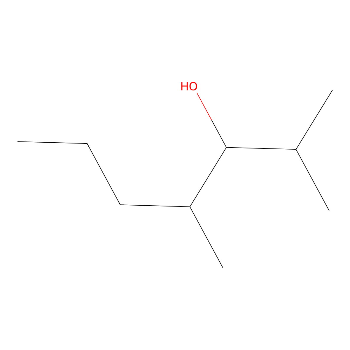 2,4-Dimethyl-3-heptanol molecular structure, CAS 19549-72-5