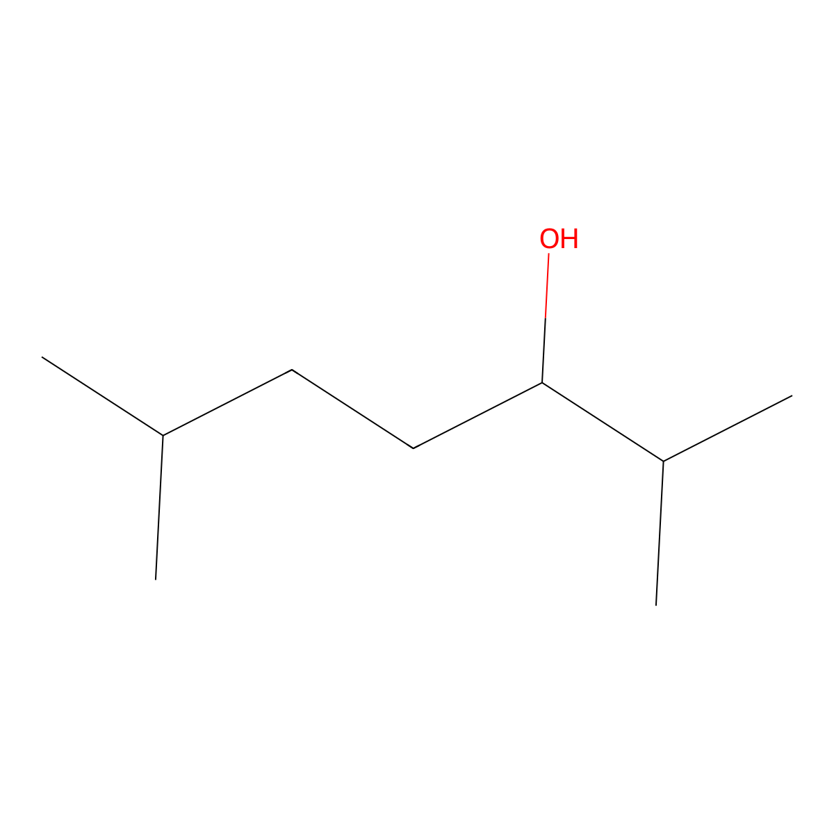 2,6-Dimethyl-3-heptanol molecular structure, CAS 19549-73-6