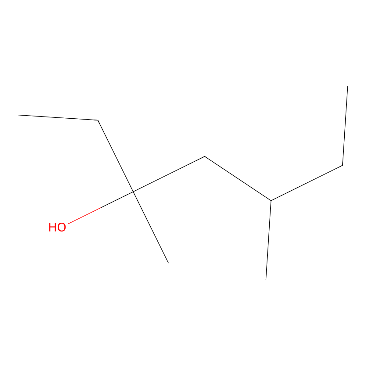 3,5-Dimethyl-3-heptanol molecular structure, CAS 19549-74-7