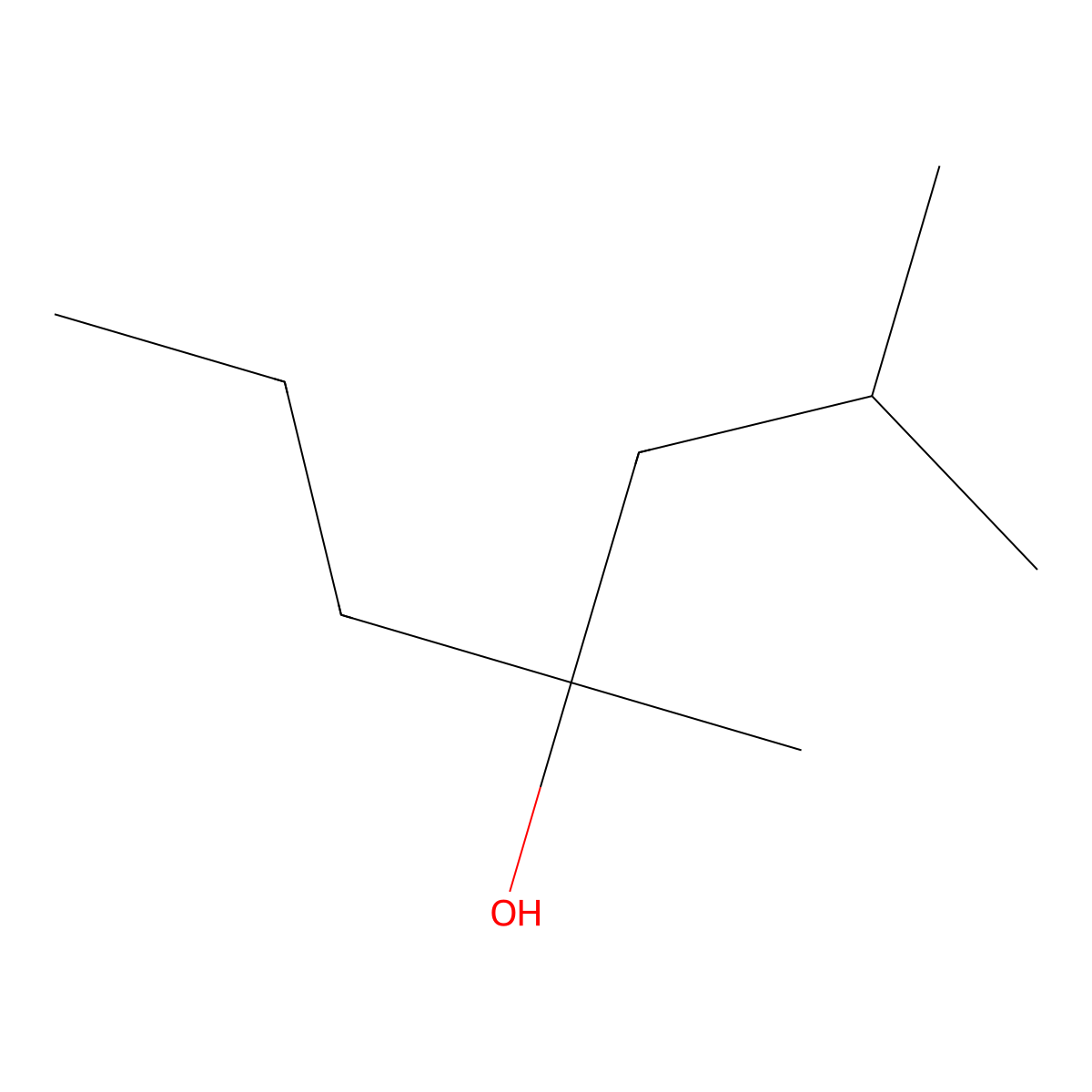 2,4-Dimethyl-4-heptanol molecular structure, CAS 19549-77-0