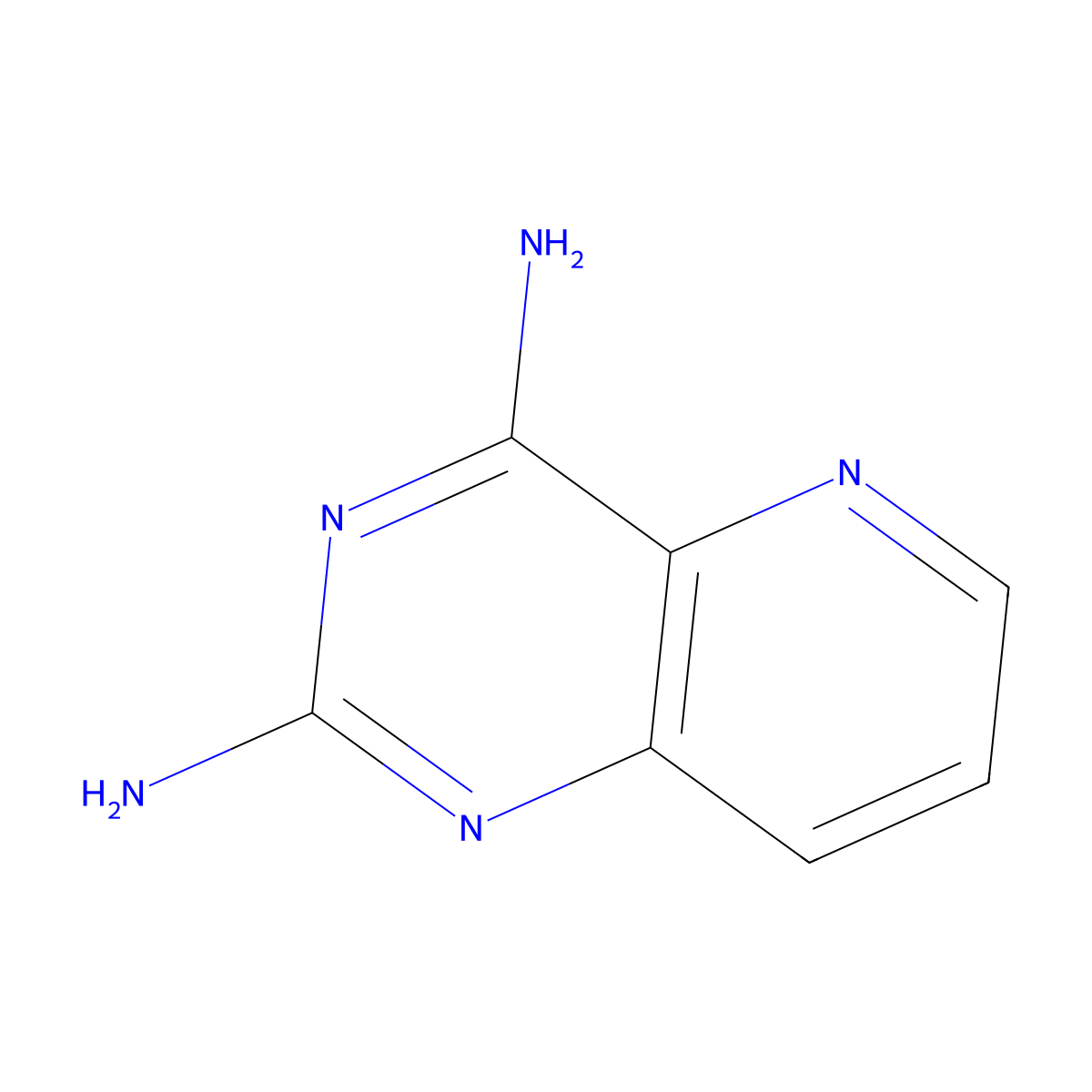 Pyrido[3,2-d]pyrimidine-2,4-diamine molecular structure, CAS 1955-75-5