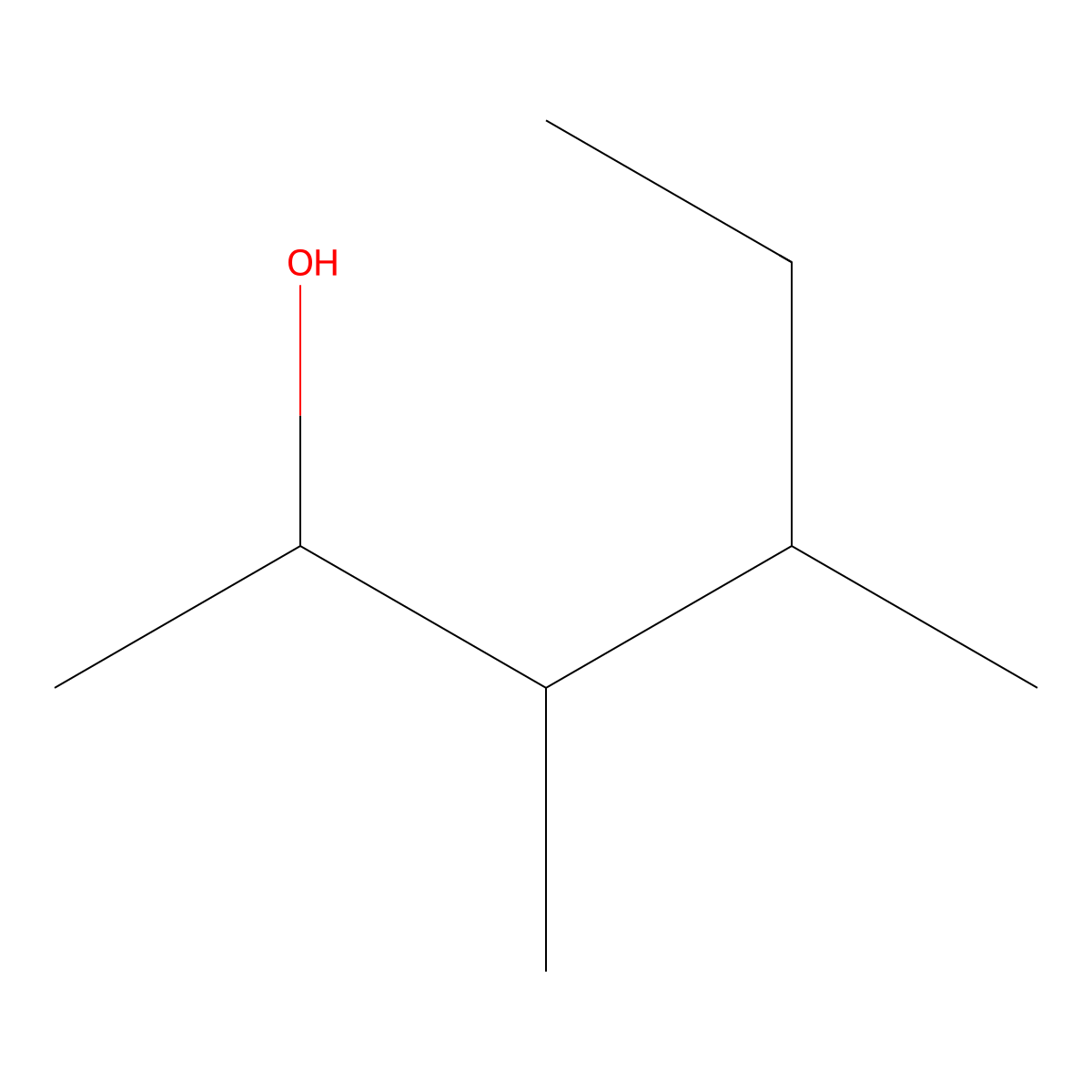 3,4-Dimethyl-2-hexanol molecular structure, CAS 19550-05-1