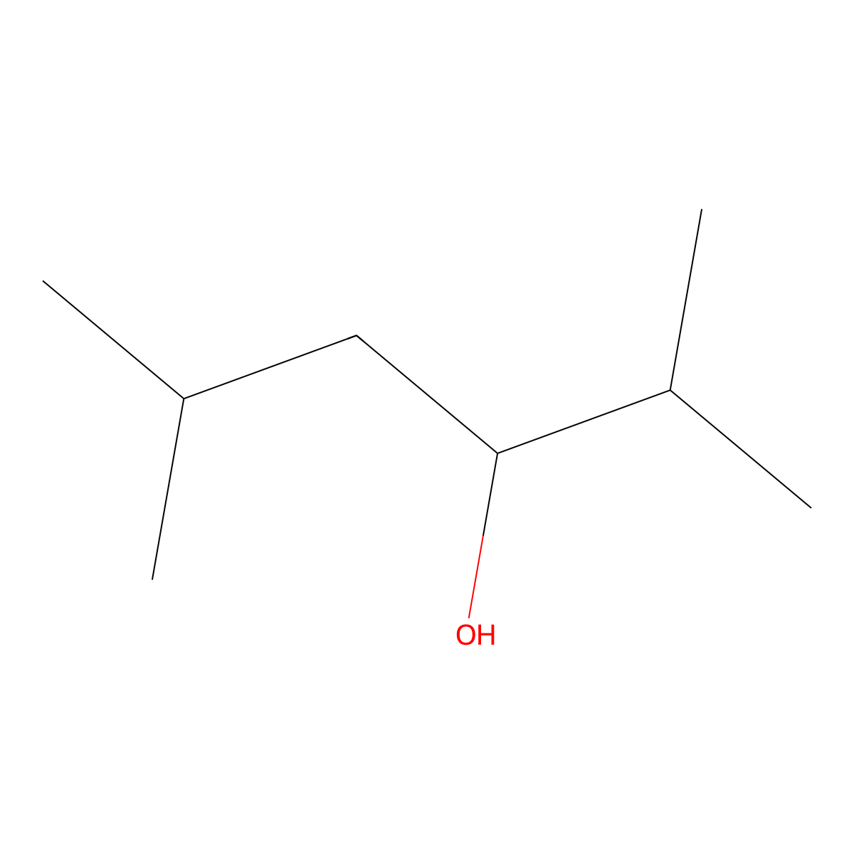 2,5-Dimethylhexan-3-ol molecular structure, CAS 19550-07-3
