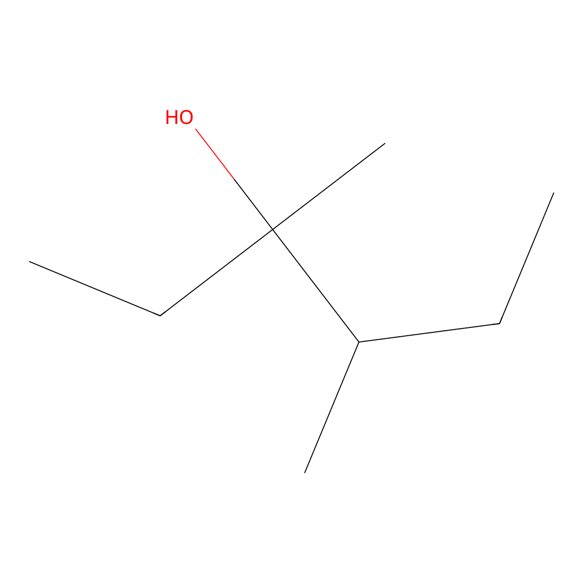 3,4-Dimethyl-3-hexanol molecular structure, CAS 19550-08-4