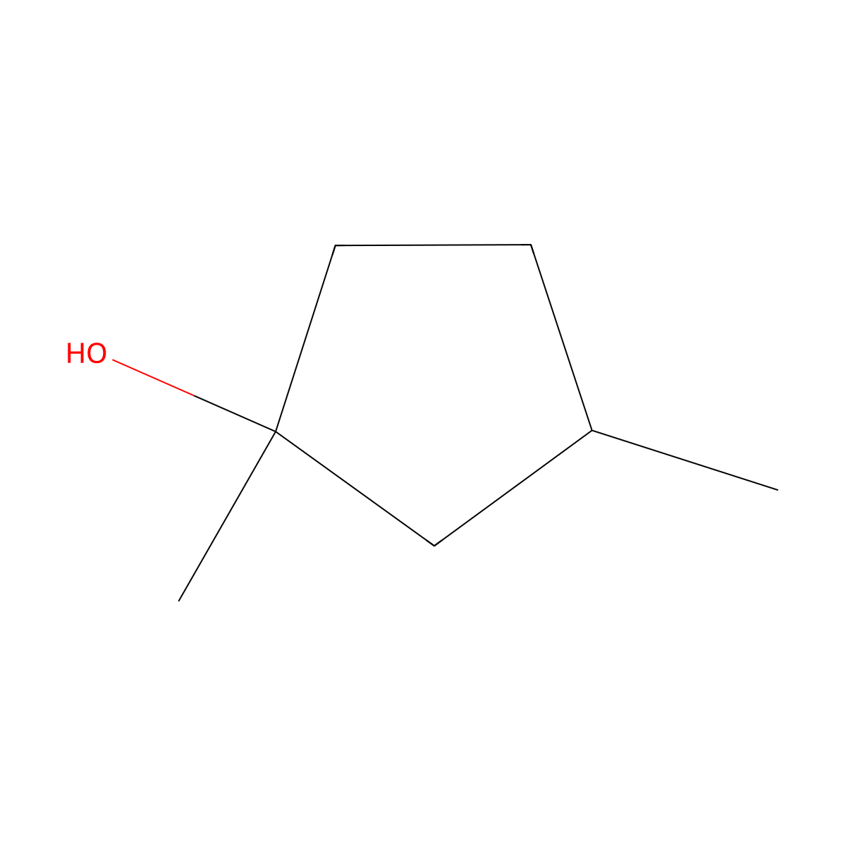 1,3-Dimethylcyclopentanol molecular structure, CAS 19550-46-0