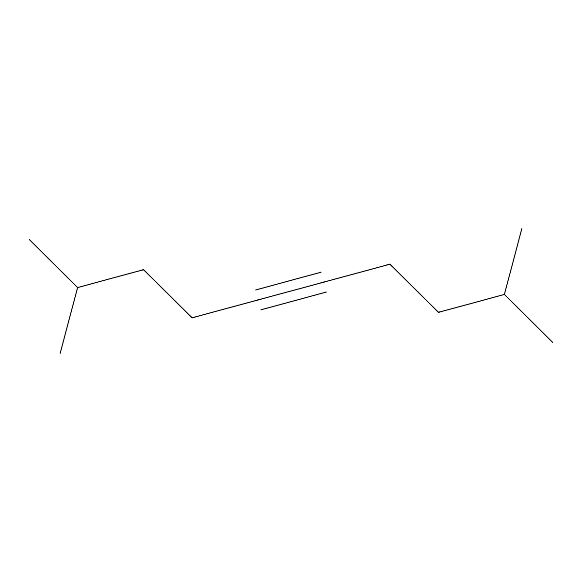 2,9-Dimethyl-5-decyne molecular structure, CAS 19550-56-2