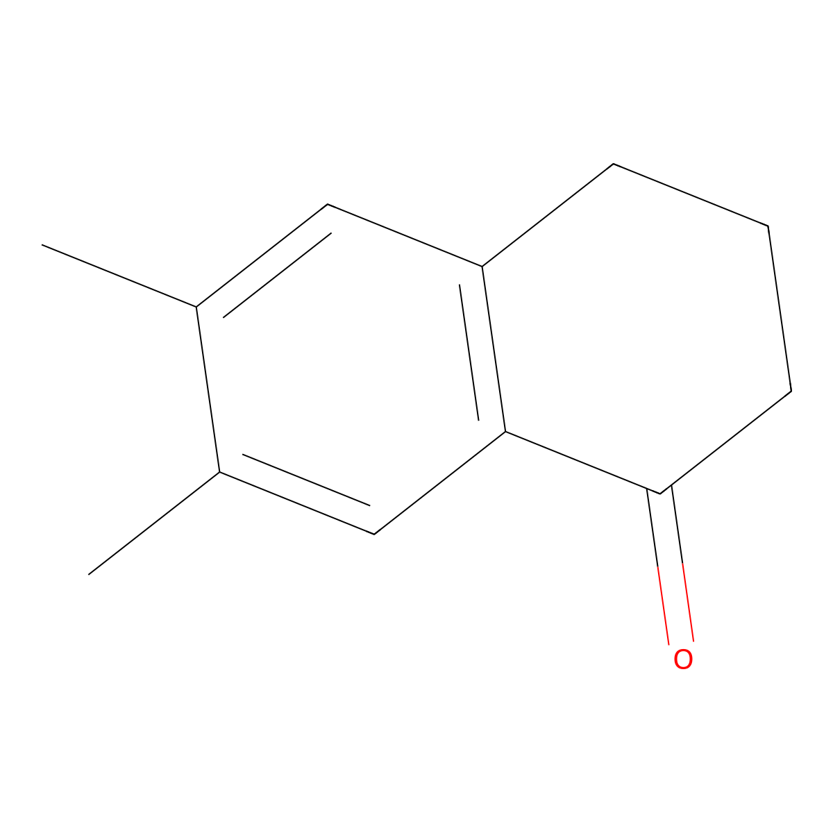 6,7-Dimethyl-1,2,3,4-tetrahydronaphthalen-1-one molecular structure, CAS 19550-57-3