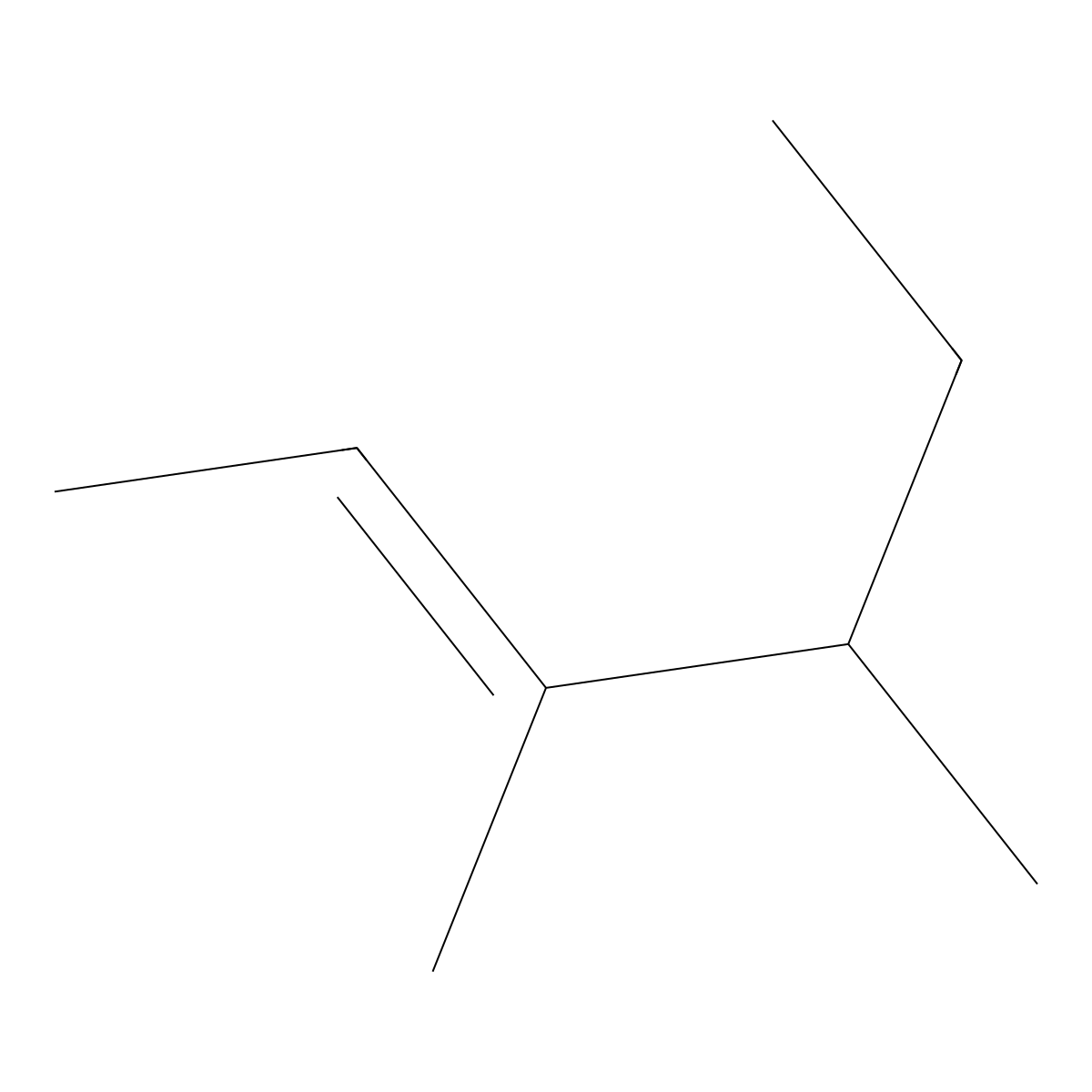 3,4-Dimethyl-2-hexene molecular structure, CAS 19550-82-4
