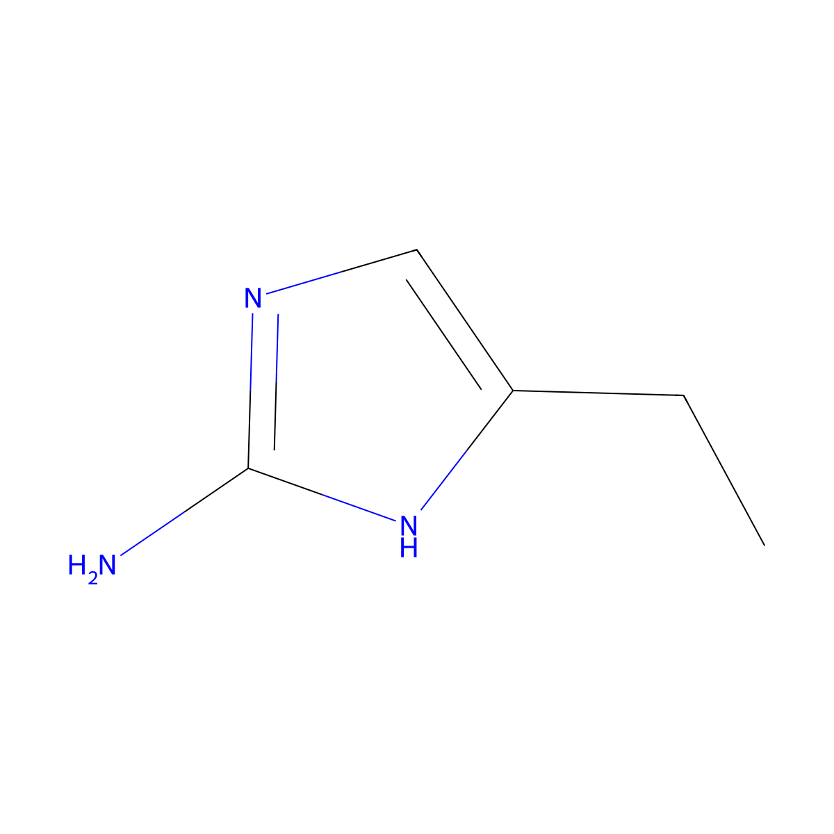 5-ethyl-1H-imidazol-2-amine molecular structure, CAS 19552-53-5