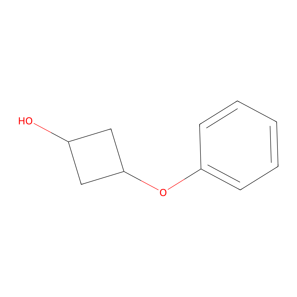 Rac-(1r,3r)-3-phenoxycyclobutan-1-ol molecular structure, CAS 1955473-80-9