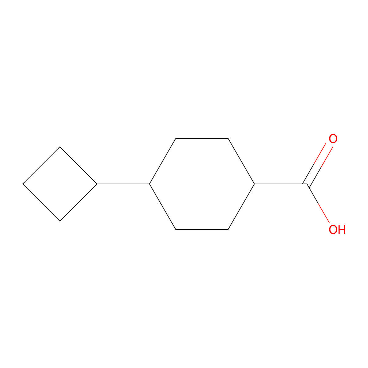 (1r,4r)-4-Cyclobutylcyclohexane-1-carboxylic acid molecular structure, CAS 1955474-80-2