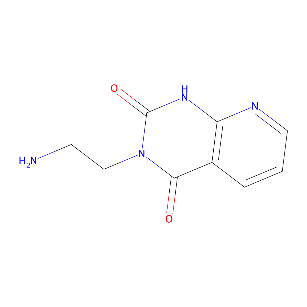 3-(2-aminoethyl)pyrido[2,3-d]pyrimidine-2,4(1H,3H)-dione molecular structure, CAS 1955492-90-6