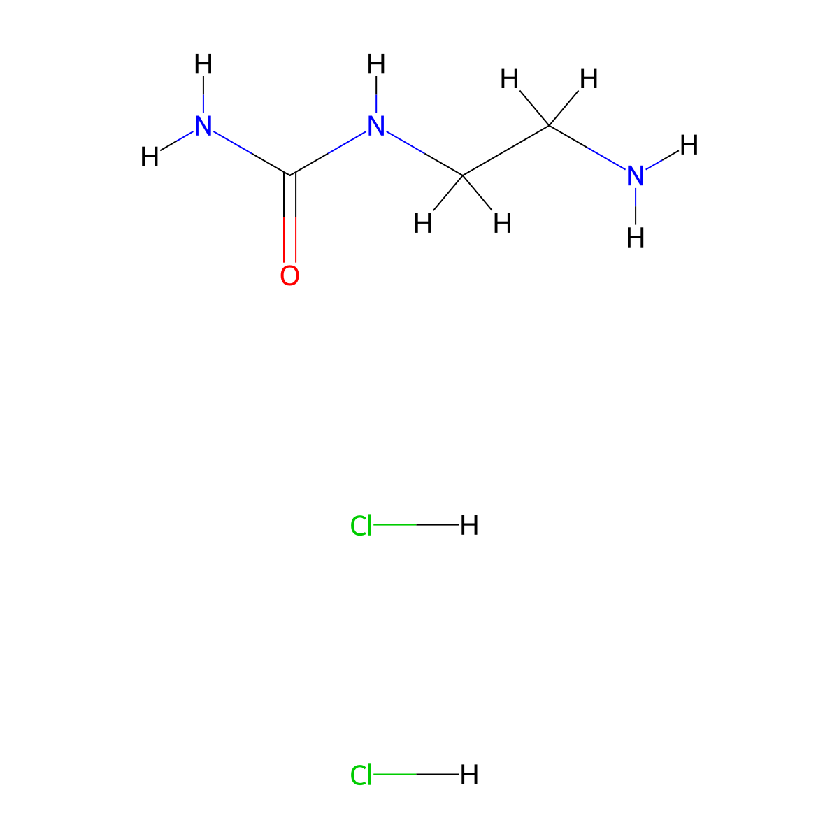 (2-Aminoethyl)urea dihydrochloride molecular structure, CAS 1955493-43-2