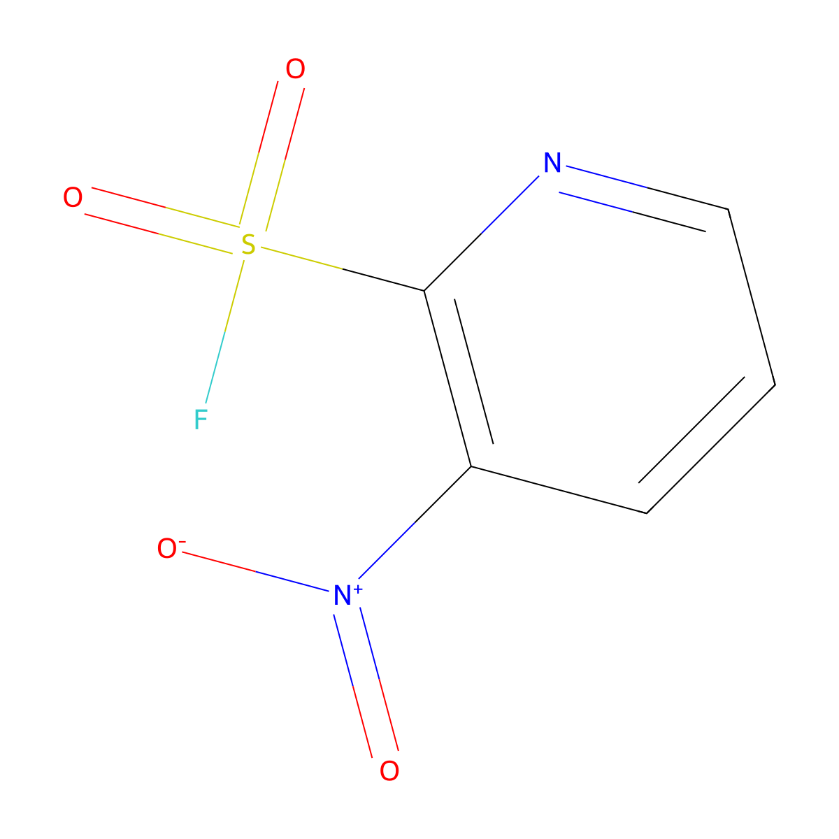 3-Nitropyridine-2-sulfonyl fluoride molecular structure, CAS 1955493-45-4