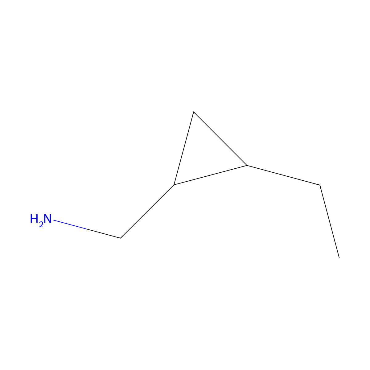 rac-[(1R,2R)-2-ethylcyclopropyl]methanamine molecular structure, CAS 1955493-91-0