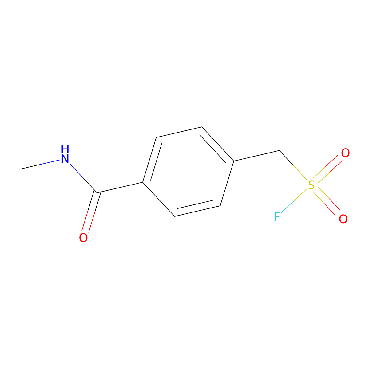 [4-(Methylcarbamoyl)phenyl]methanesulfonyl fluoride molecular structure, CAS 1955494-47-9