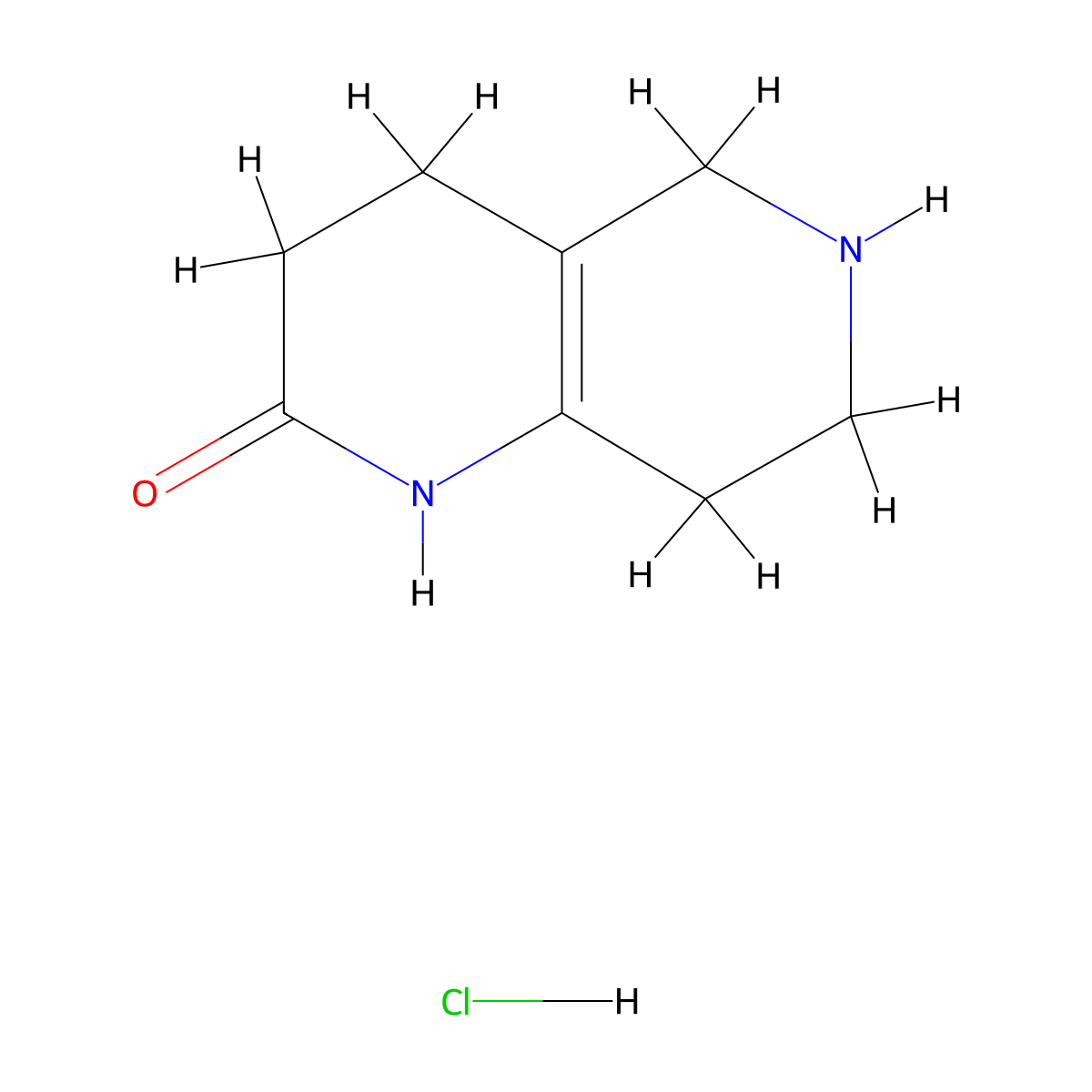 1,2,3,4,5,6,7,8-Octahydro-1,6-naphthyridin-2-one hydrochloride molecular structure, CAS 1955494-65-1