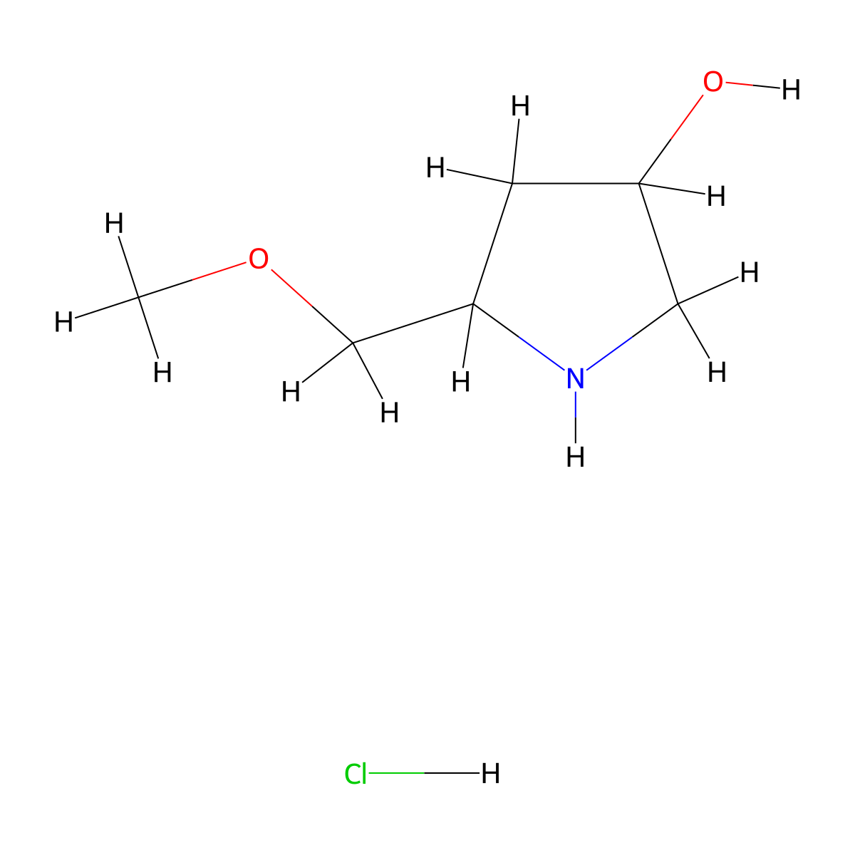 5-(Methoxymethyl)pyrrolidin-3-ol hydrochloride molecular structure, CAS 1955494-69-5