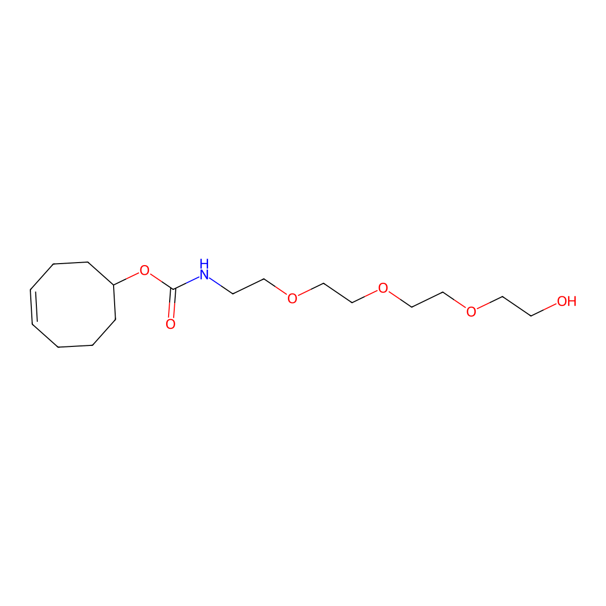 [(4Z)-cyclooct-4-en-1-yl] N-[2-[2-[2-(2-hydroxyethoxy)ethoxy]ethoxy]ethyl]carbamate molecular structure, CAS 1955497-82-1