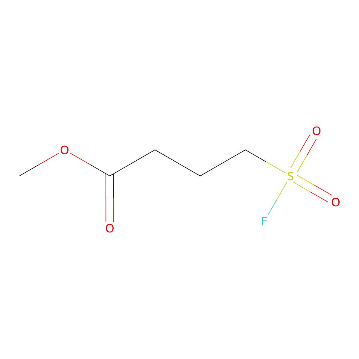 Methyl 4-(fluorosulfonyl)butanoate molecular structure, CAS 1955498-32-4
