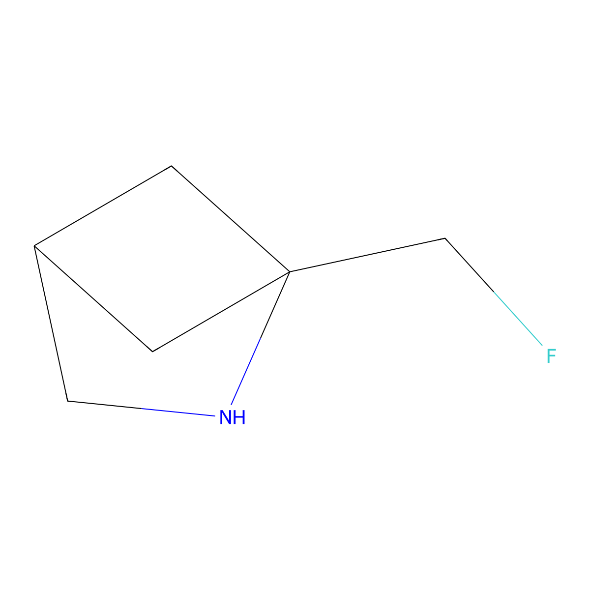 1-(Fluoromethyl)-2-azabicyclo[2.1.1]hexane molecular structure, CAS 1955498-49-3