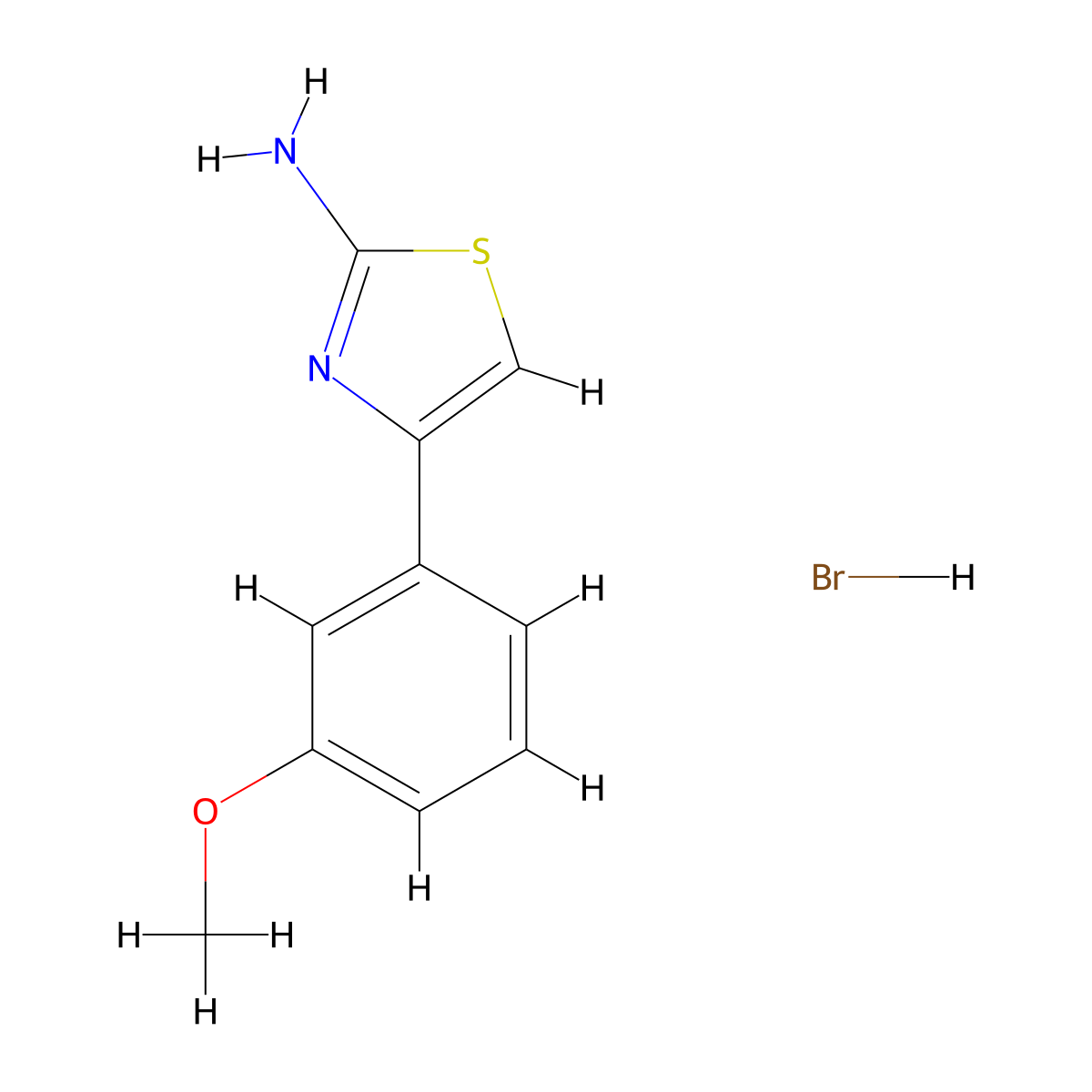 4-(3-Methoxyphenyl)-1,3-thiazol-2-amine hydrobromide molecular structure, CAS 1955498-54-0