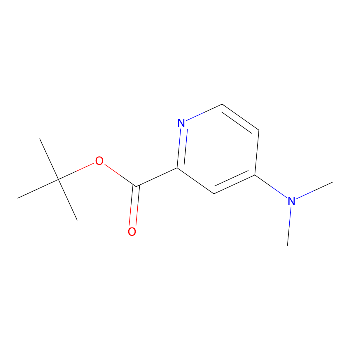 Tert-butyl 4-(dimethylamino)pyridine-2-carboxylate molecular structure, CAS 1955498-61-9