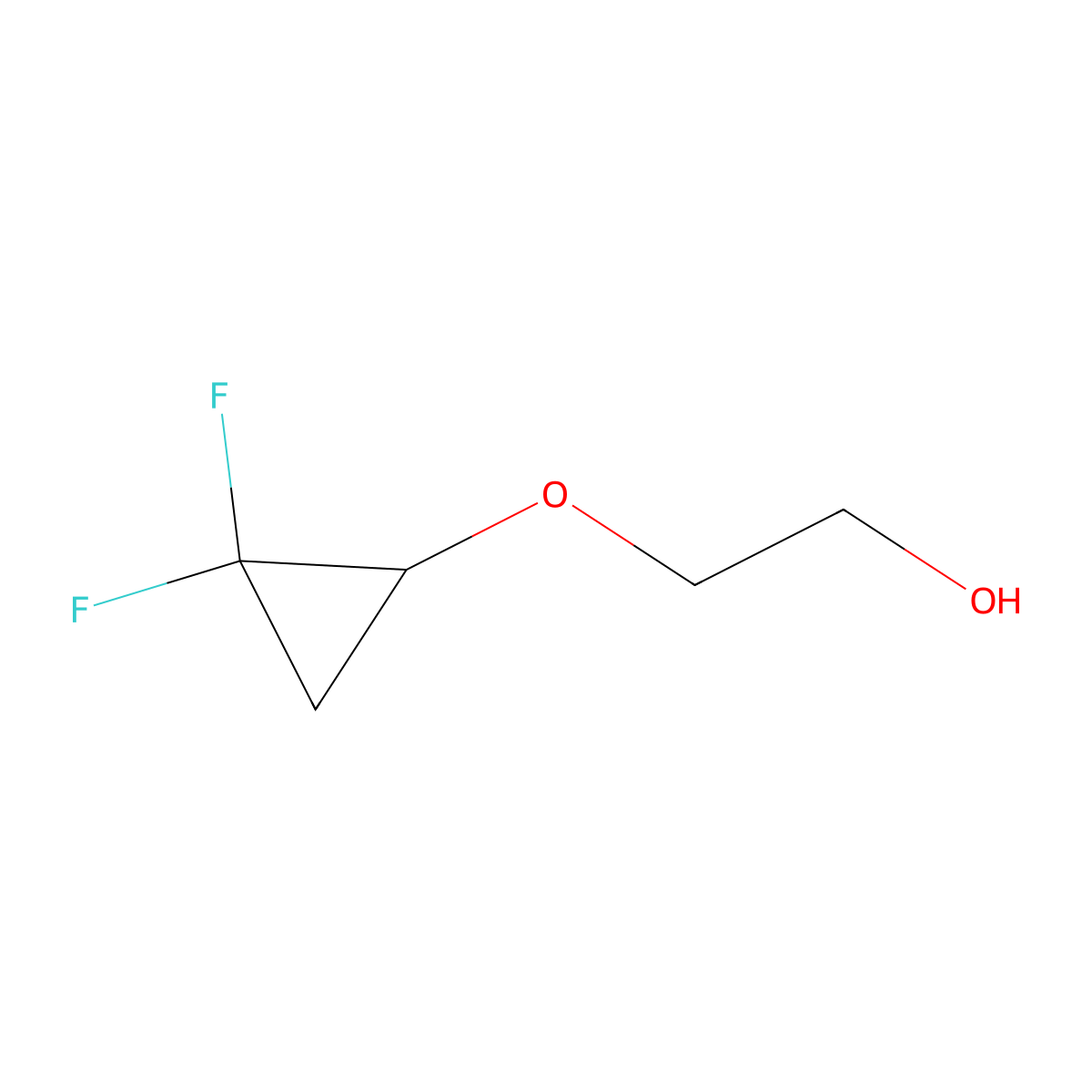 2-(2,2-Difluorocyclopropoxy)ethan-1-ol molecular structure, CAS 1955499-83-8