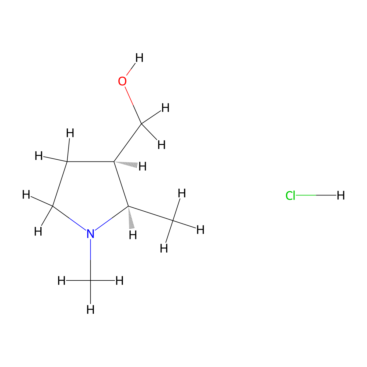 [(2R,3R)-1,2-dimethylpyrrolidin-3-yl]methanol hydrochloride molecular structure, CAS 1955505-53-9