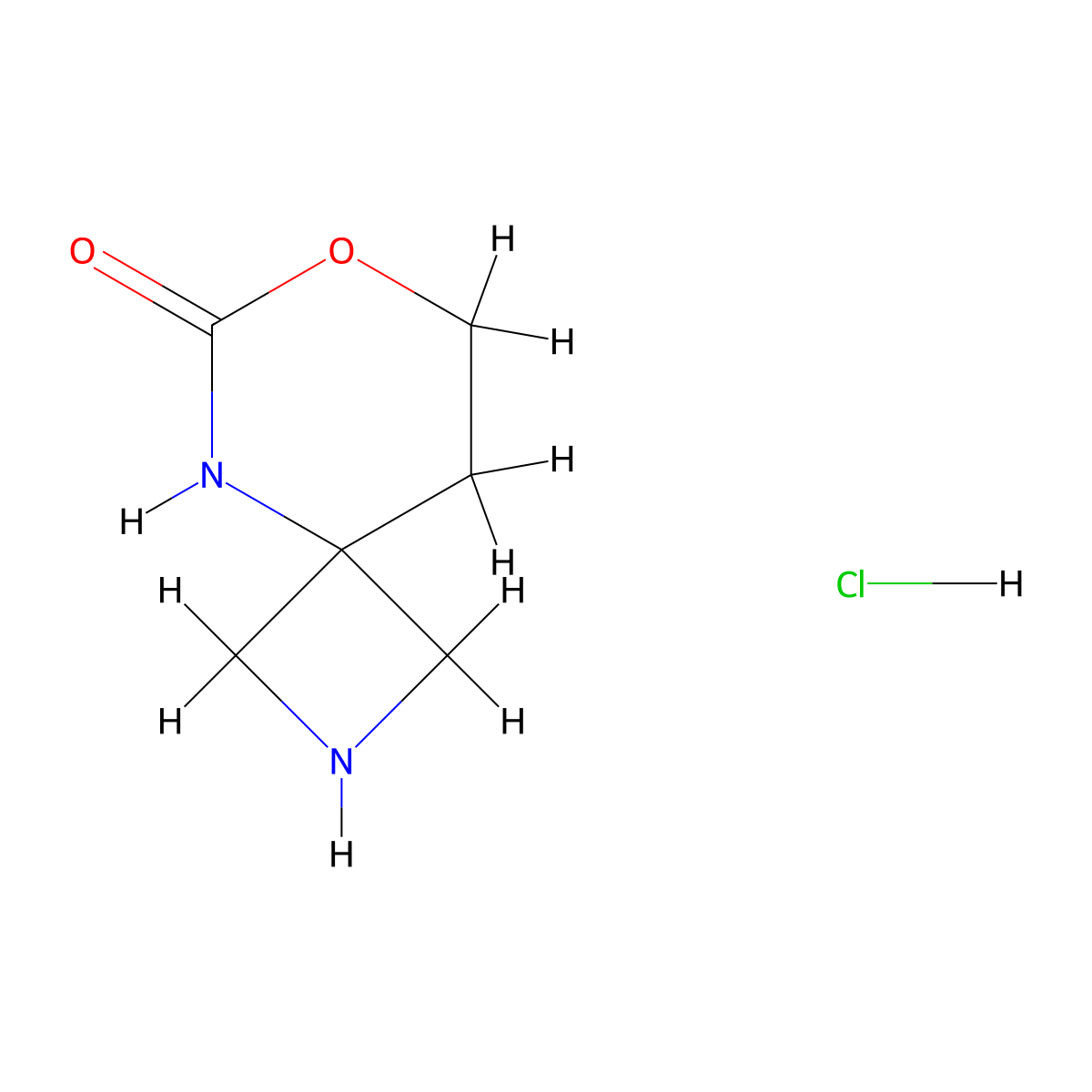 7-Oxa-2,5-diazaspiro(3.5)nonan-6-one hydrochloride molecular structure, CAS 1955505-70-0