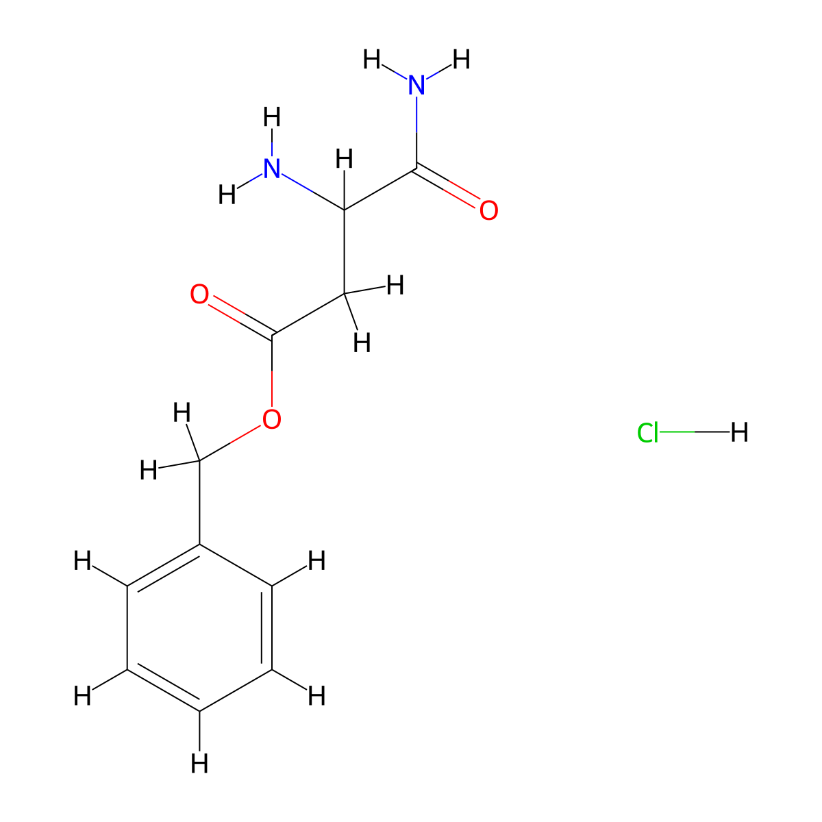 Benzyl 3-amino-3-carbamoylpropanoate hydrochloride molecular structure, CAS 1955506-15-6