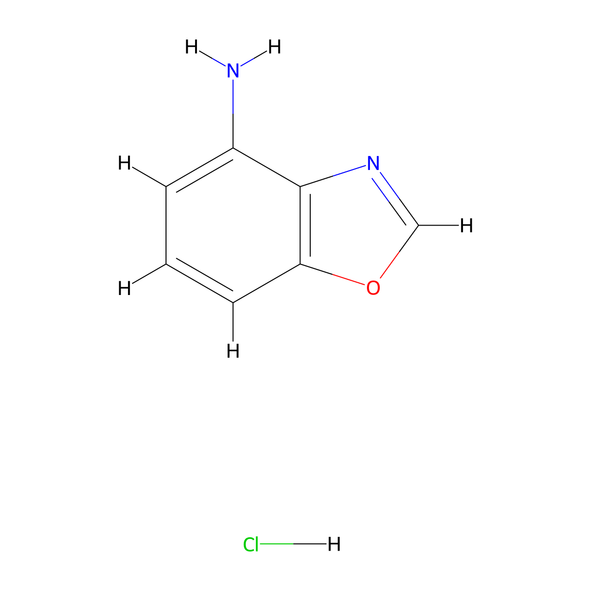 4-Aminobenzooxazol hcl molecular structure, CAS 1955506-44-1