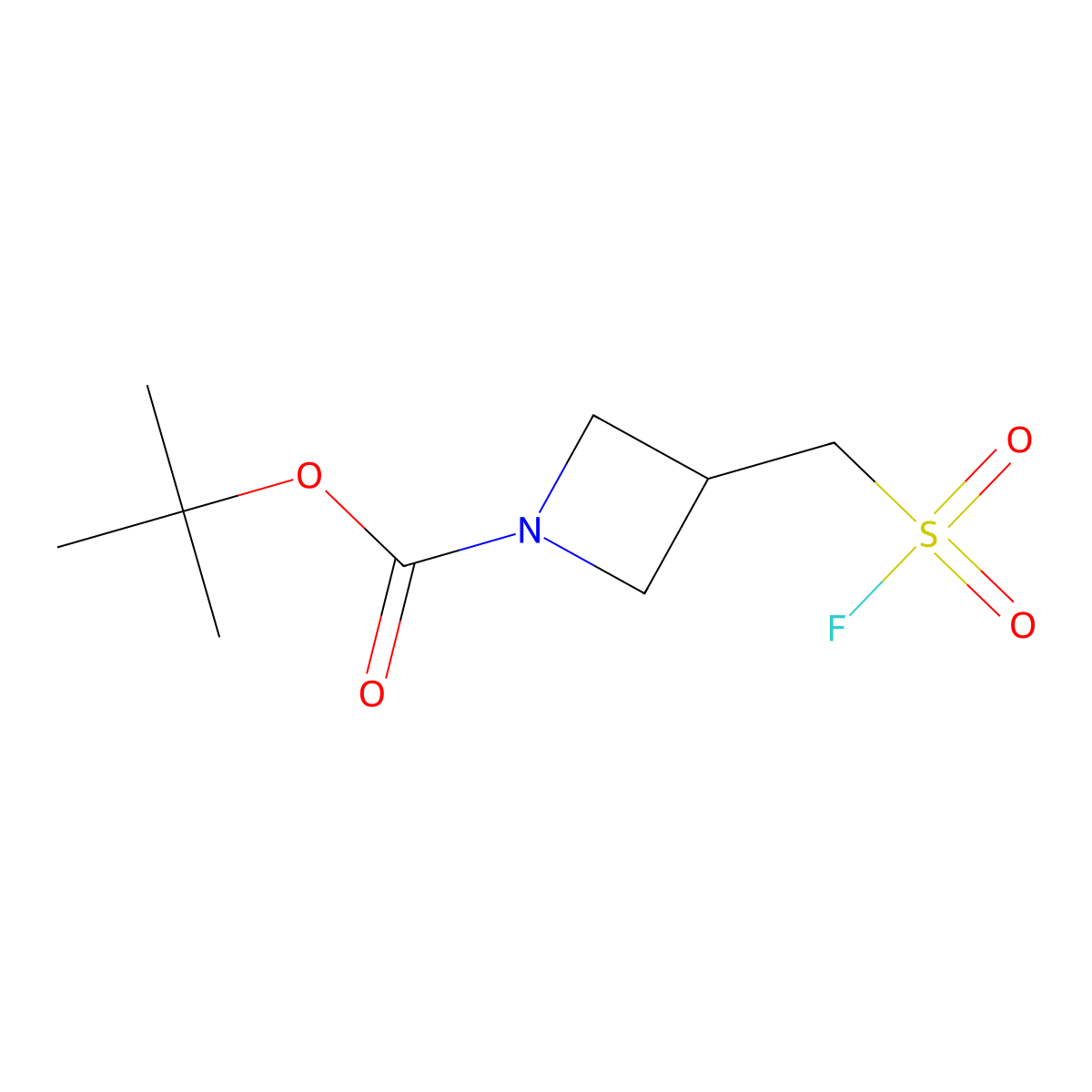 Tert-butyl 3-[(fluorosulfonyl)methyl]azetidine-1-carboxylate molecular structure, CAS 1955507-07-9