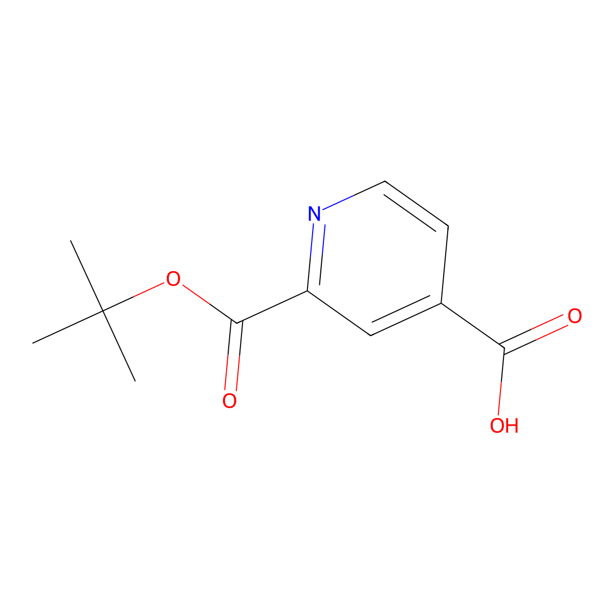 2-[(Tert-butoxy)carbonyl]pyridine-4-carboxylic acid molecular structure, CAS 1955507-43-3