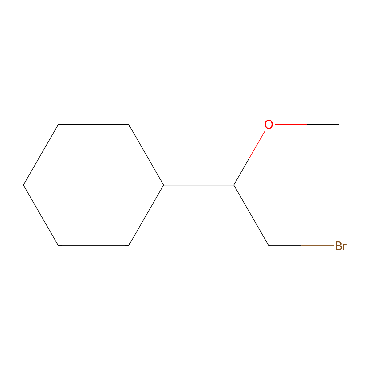 (2-Bromo-1-methoxyethyl)cyclohexane molecular structure, CAS 1955514-24-5