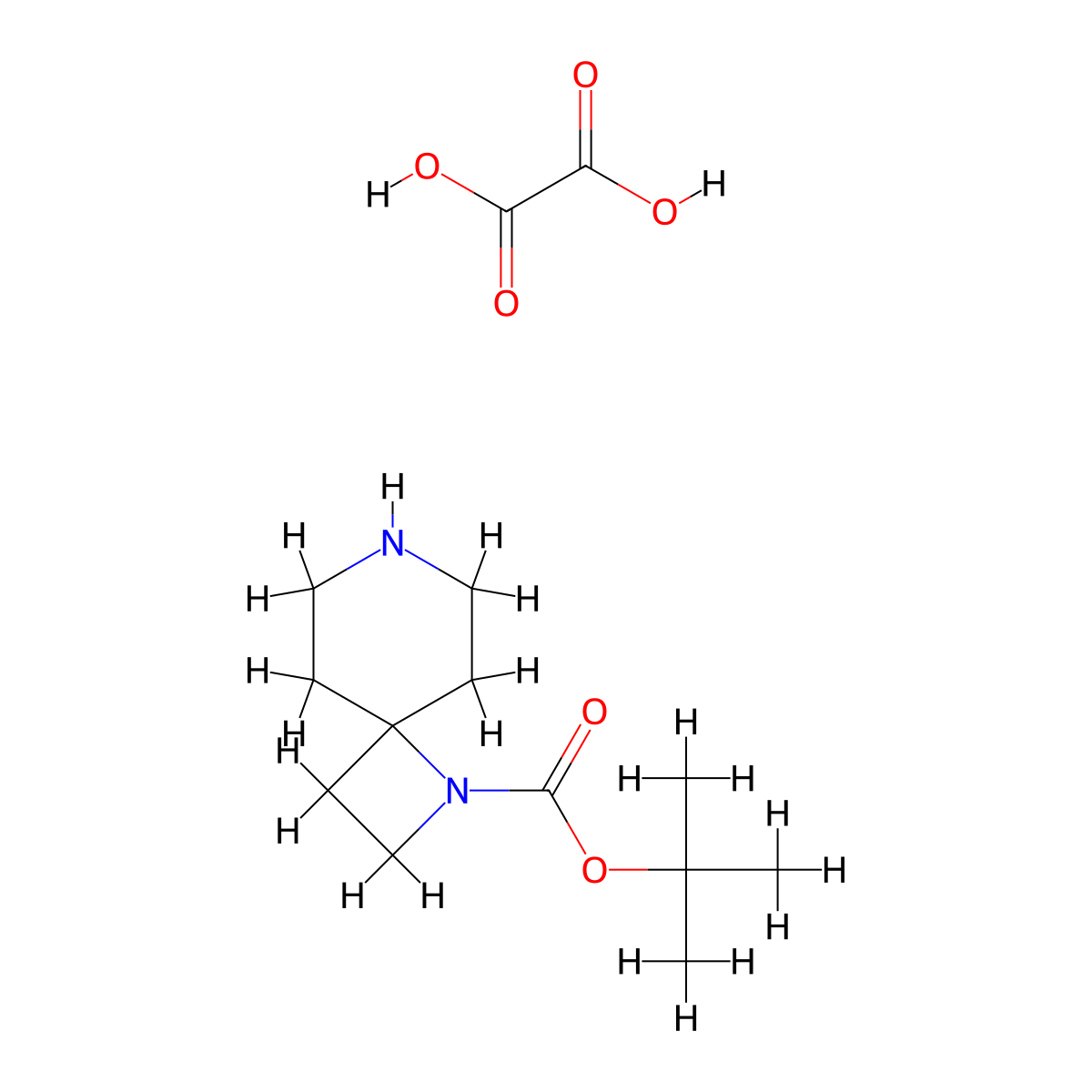 1,7-Diaza-Spiro[3.5]Nonane-1-Carboxylicacidtert-Butylester Oxalate molecular structure, CAS 1955514-54-1